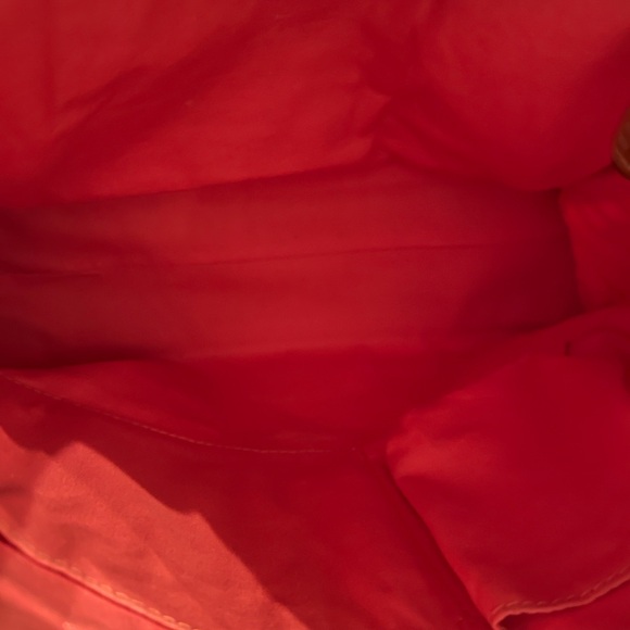 Fossil Keyper Striped Coated Canvas Crossbody Bag Pink Multicolor 12" x 10" x 4 - Picture 6 of 9